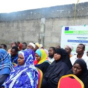 Supporting horticulture producers with water conservation units under Viungo project in Zanzibar.