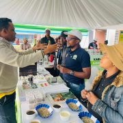 Hon. Hussein Bashe, Minister of Agriculture at AGRI-CONNECT booth during the International Agricultural Exhibitions – Mbeya.