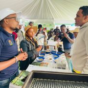 Hon. Hussein Bashe, Minister of Agriculture at AGRI-CONNECT booth during the International Agricultural Exhibitions – Mbeya.